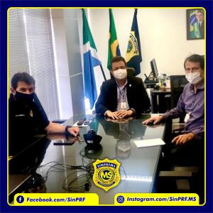 Presidente do SinPRFMS reuni com o Superintendente Regional da Polícia Rodoviária Federal no MS