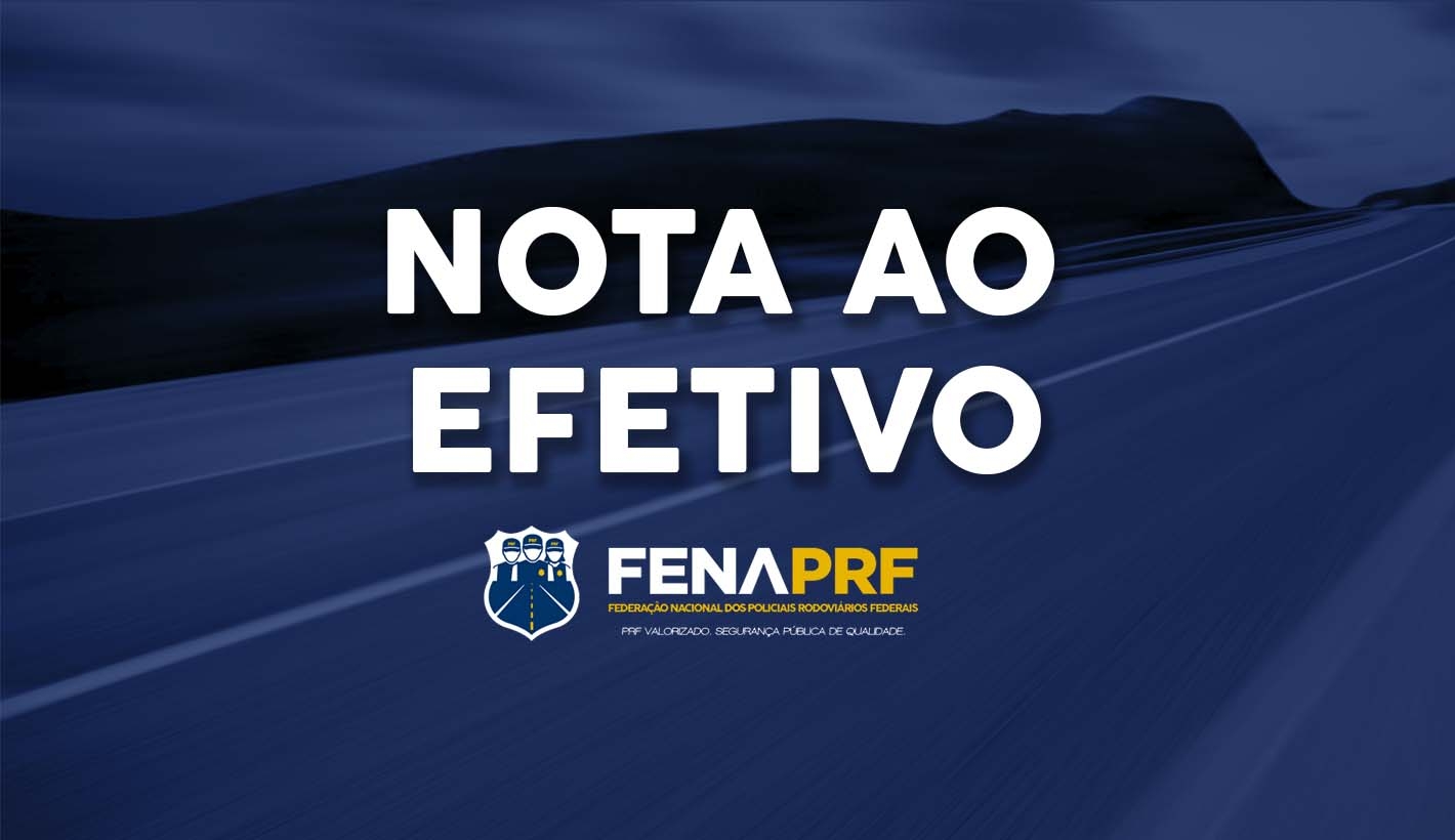 Nota aos Policiais Rodoviários Federais