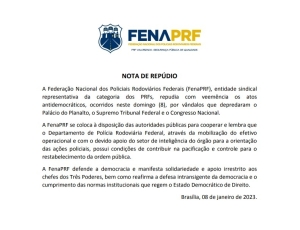 Nota de Repúdio da FenaPRF